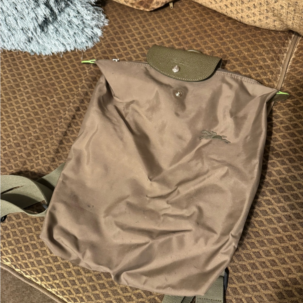 Longchamp Recycled Canvas Nylon Backpack